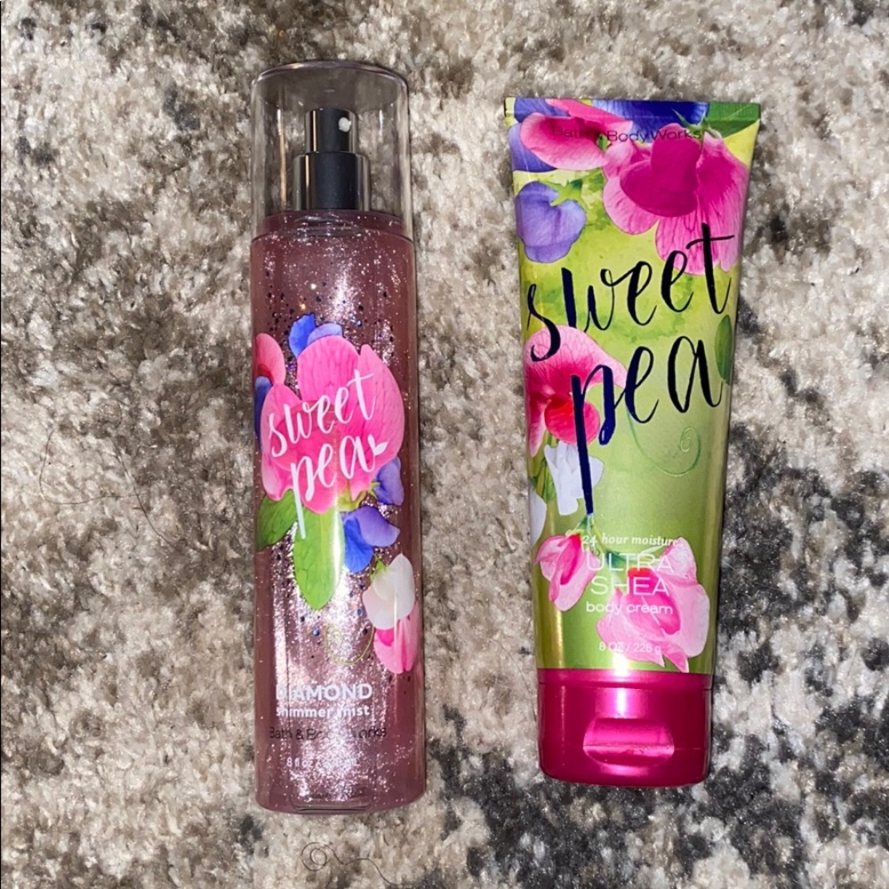 Bath and body work bundle, shimmer mist and lotion